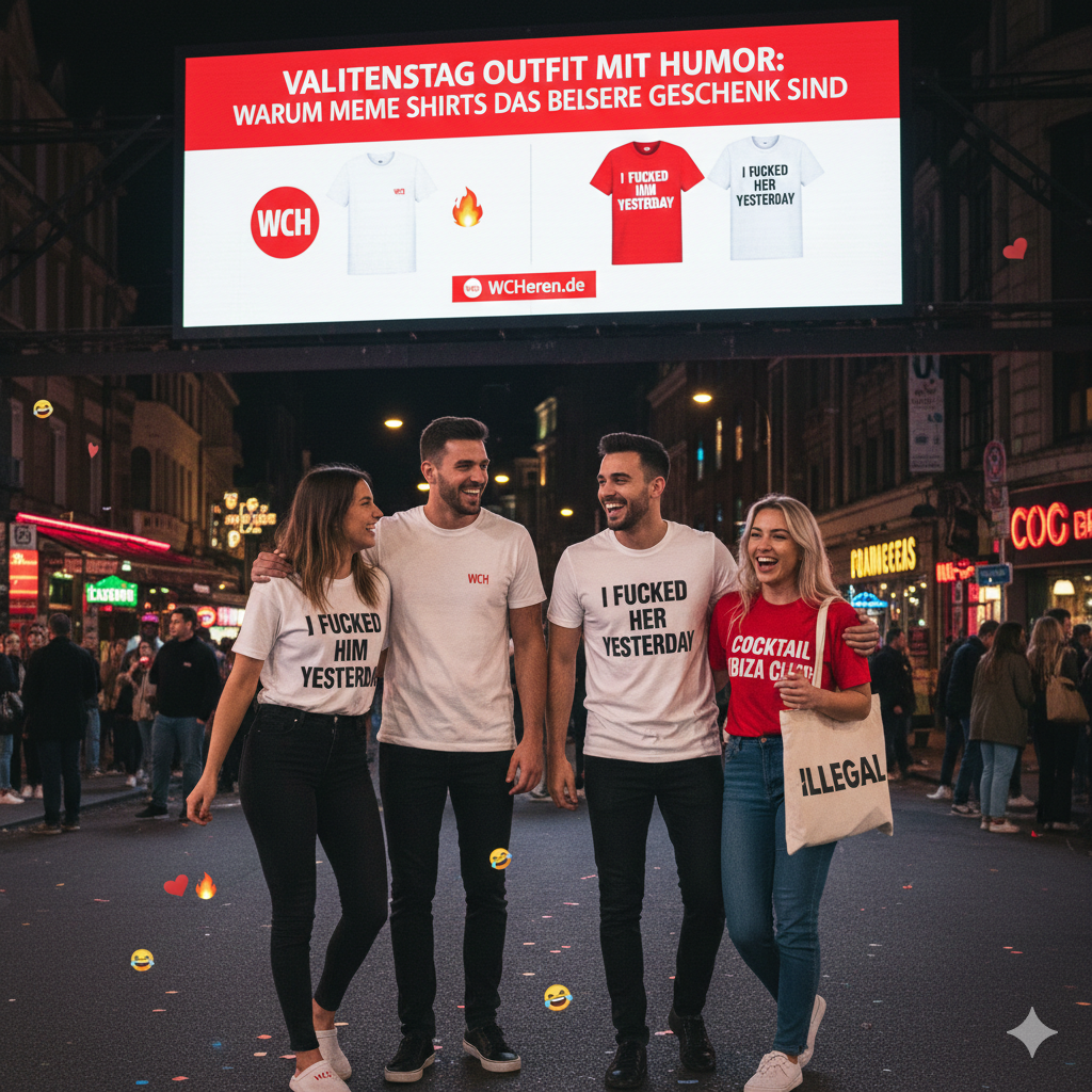 Valentinstag Outfit mit Humor: Warum Meme Shirts das bessere Geschenk sind