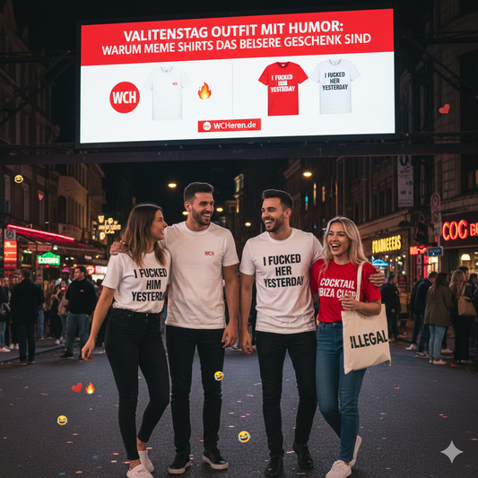 Valentinstag Outfit mit Humor: Warum Meme Shirts das bessere Geschenk sind