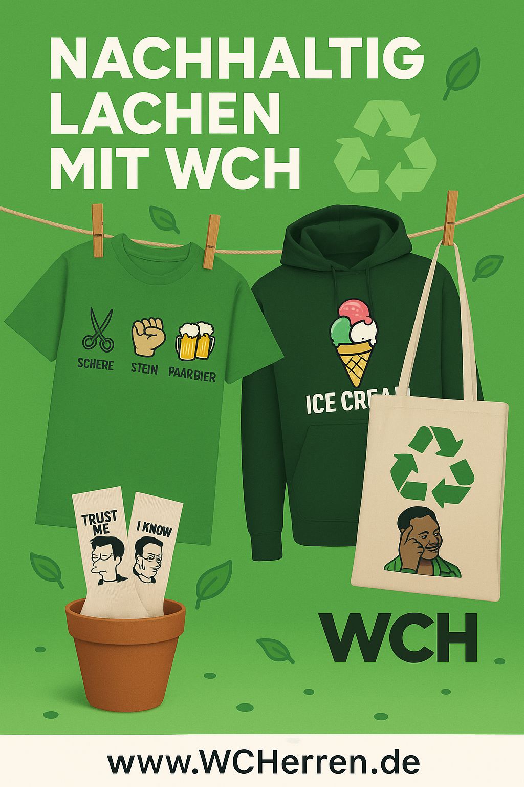 Nachhaltigkeit bei WCH Meme Mode – Ökologisch und witzig