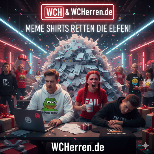 🎄 Elfen im Burn-out: Wie Meme-T-Shirts ihre Arbeitsmoral retten