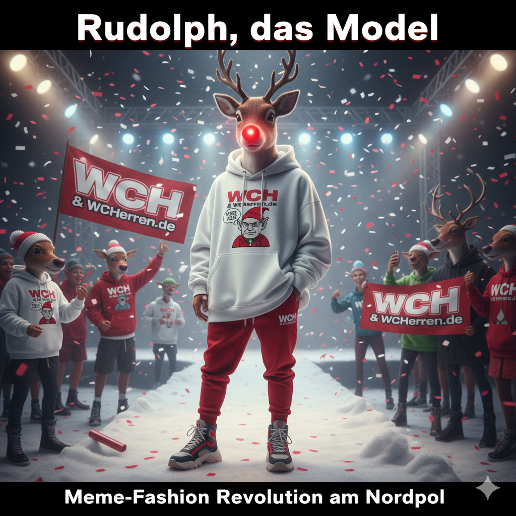 🎄 Wenn Rudolph ein Streetwear-Model wäre – Meme-Outfits für Rentiere (und Menschen)